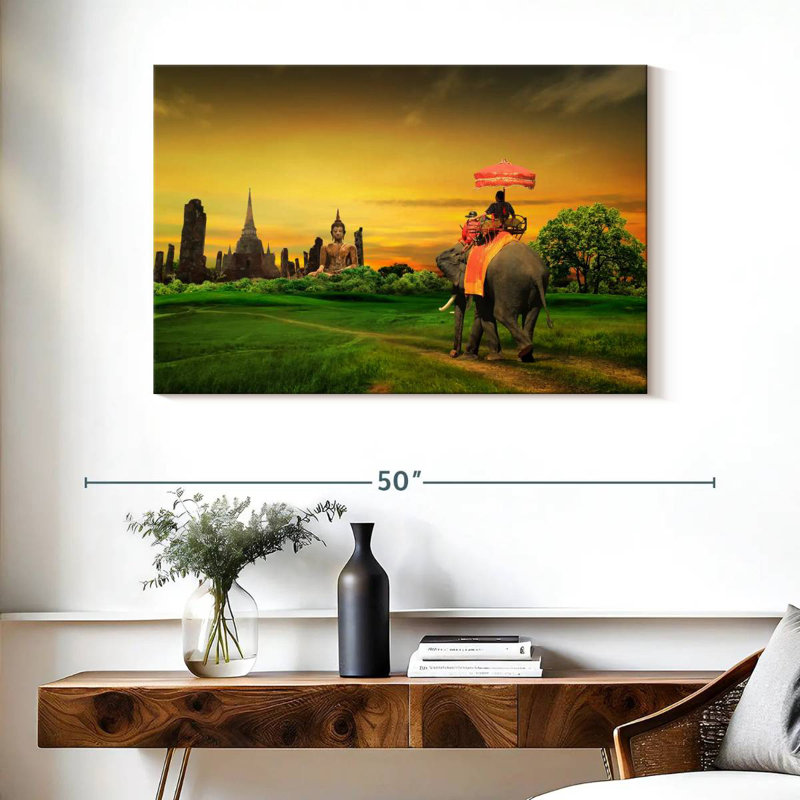 Brampt Thailand Elephant Ride, 26" H x 39" W