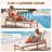 Outdoor Aluminum and Rattan Chaise Lounge with 6 Adjustable Backrest