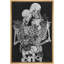 Squelette câlin gothique Moody foncé, œuvre d'art moderne, décor-101165798-101165795