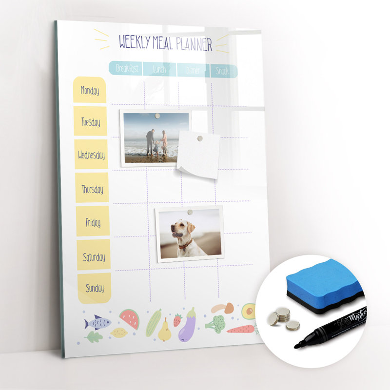 Magnetic Glass Dry Erase Board