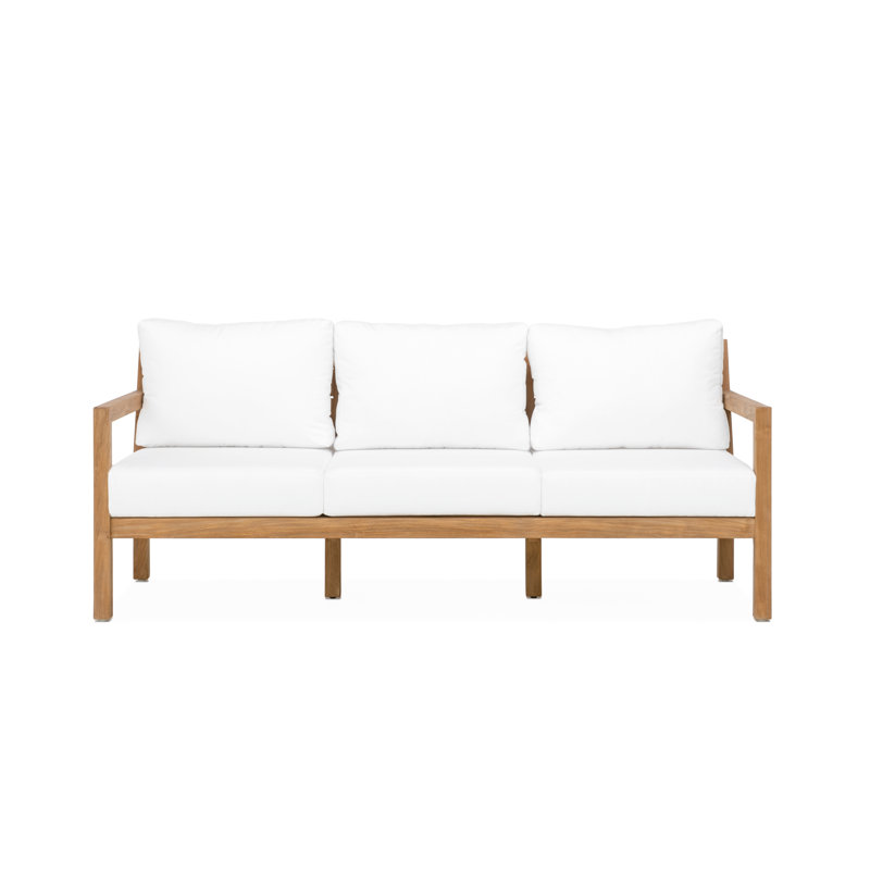 Classic Teak Sofa - Natural, White