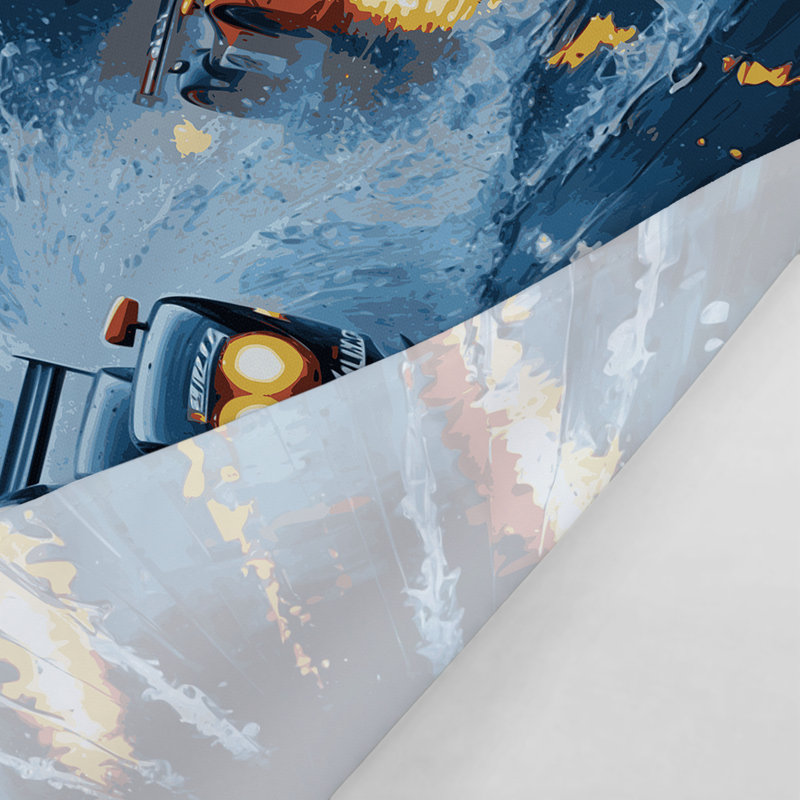 Tapisserie murale Sports Endurance Racing, 88 po x 104 po