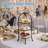 3-Tier Dessert Serving Stand Black Metal Buffet Display Stand for Desserts, Fruit and Parties