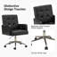 Chaise de bureau pivotante en cuir Auric-86865259