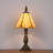 1 - Light 7 inch Honey Yellow Tiffany Table Lamp,Handcrafts Stained Glass Style Table Light-365918206