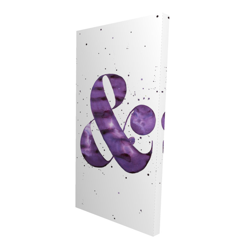Ampersand mauve - Formes de toile mauve pour la décoration intérieure