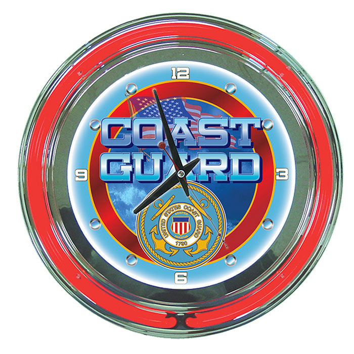 Horloge murale 14" united states coast guard