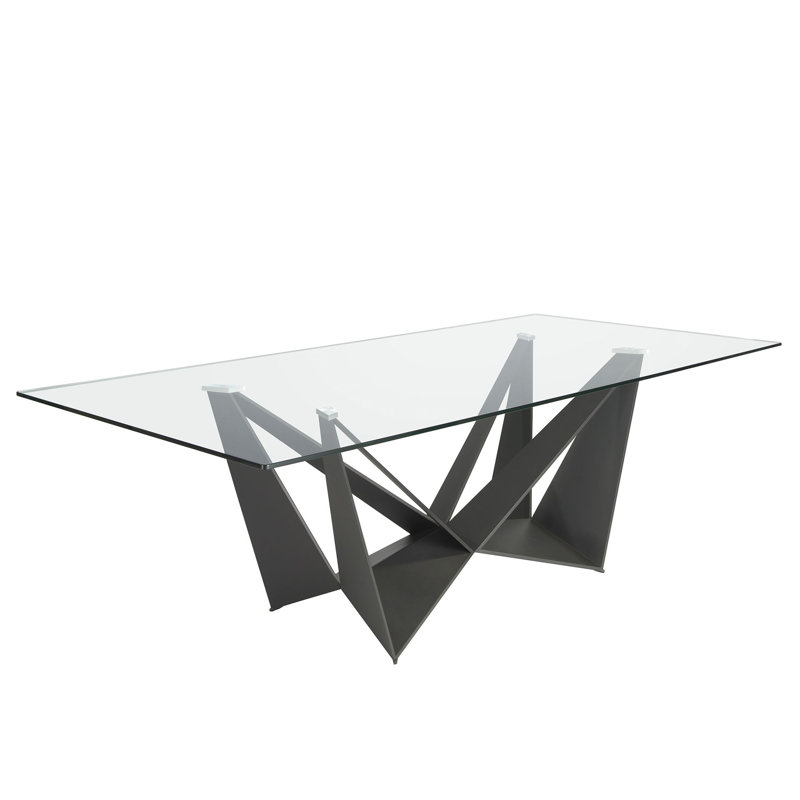 Glass Top Dining Table