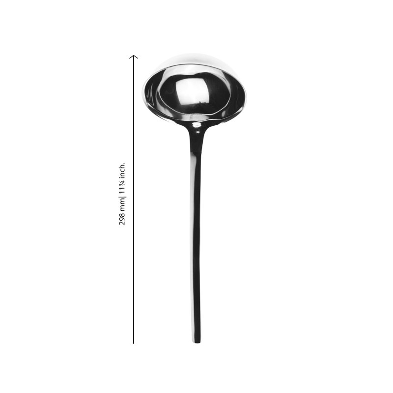 Due Stainless Steel Ladle, Silver