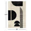 Tapis crème / noir / beige en laine touffeté à la main à motif géométrique Sola-1111443377