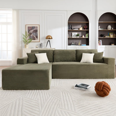 Canapé-lit modulaire Boneless Corduroy