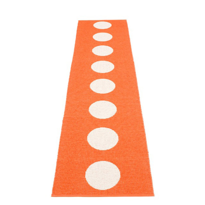 Rug VERA Orange 2.25 x 9.75 ft, Runner 2'4" x 12'4"