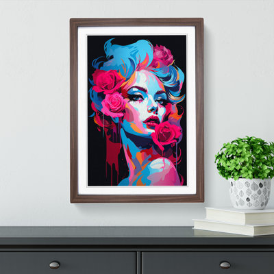 Rose Pop Art - Framed Print