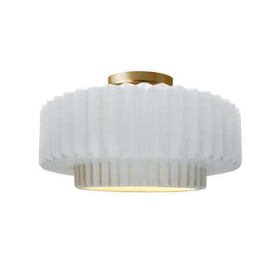 Plafonnier semi-encastré en céramique Radiance