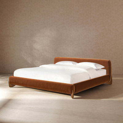 Lansford Puffy Modern Platform Bed,