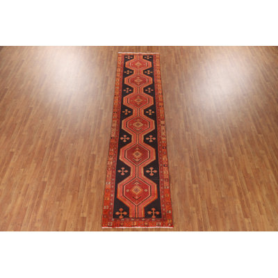 Tapis de couloir géométrique traditionnel 3 x 13