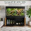 Terrarium 120 gallons avec support et armoire de rangement pour reptiles