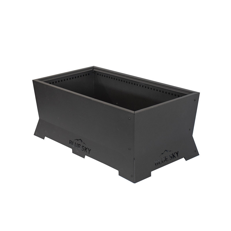 Rectangle Steel Wood Burning Smokeless Fire Pit
