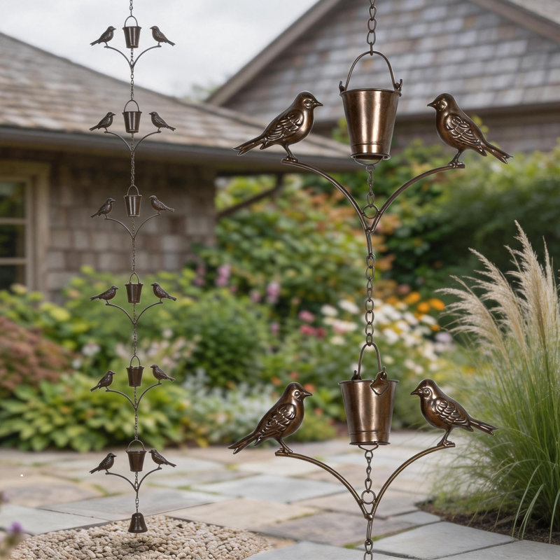 6.3 FT Rain Chain for Gutters