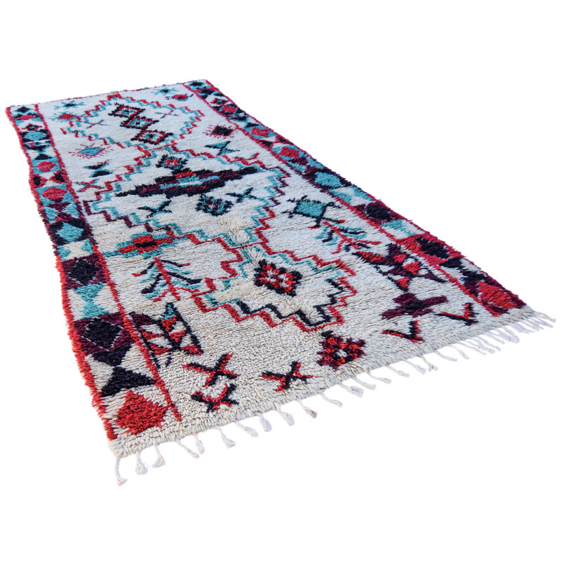 One-of-a-Kind Runner 3'8" x 8'6" Hand Knotted Area Rug