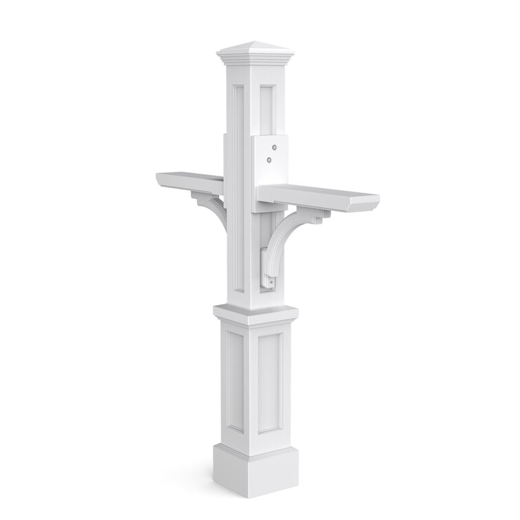 Newport Plus Collection 56" H In-Ground Decoractive Post Double Arm