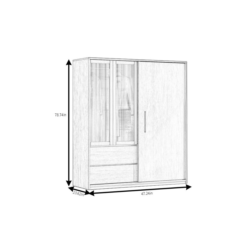 Rafkind, H 78,74 po x l 47,24 po x P 23,62 po