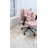 Criss Cross Legged Home Office Chair With Flip-Up Butterfly Back, Wide Seat Desk Chair With Flip-Up and Adjustable Arms, Wheels and Airbag Lumbar Support, Modern  Chair For Home Office (BEIGE)-538298492