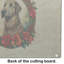 Planche à découper en verre Irish Wolfhound Christmas Flowers