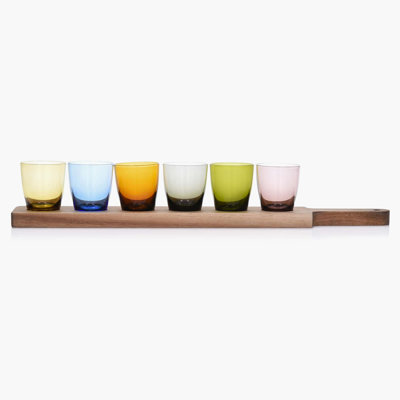 Latitude Run® Colourful 2 Oz Shot Glasses With Flight Board