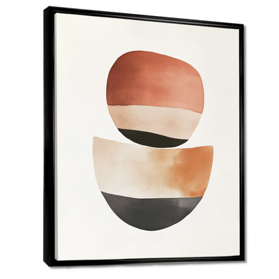 «Earth Tone», art mural abstrait, formes de tons terreux, toile organique neutre