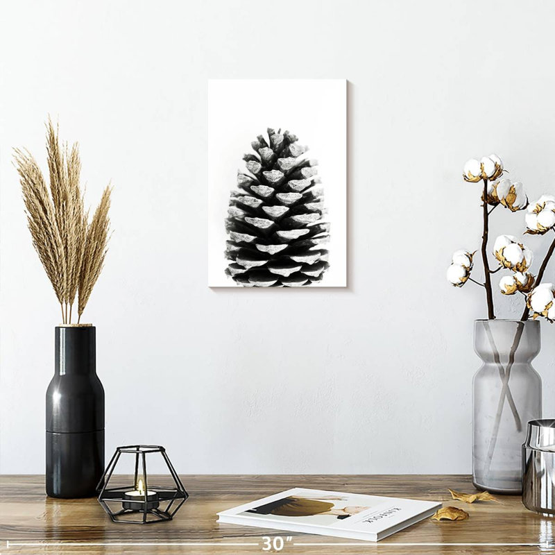 Harnek Pine Cone BW, 12" H x 8" W