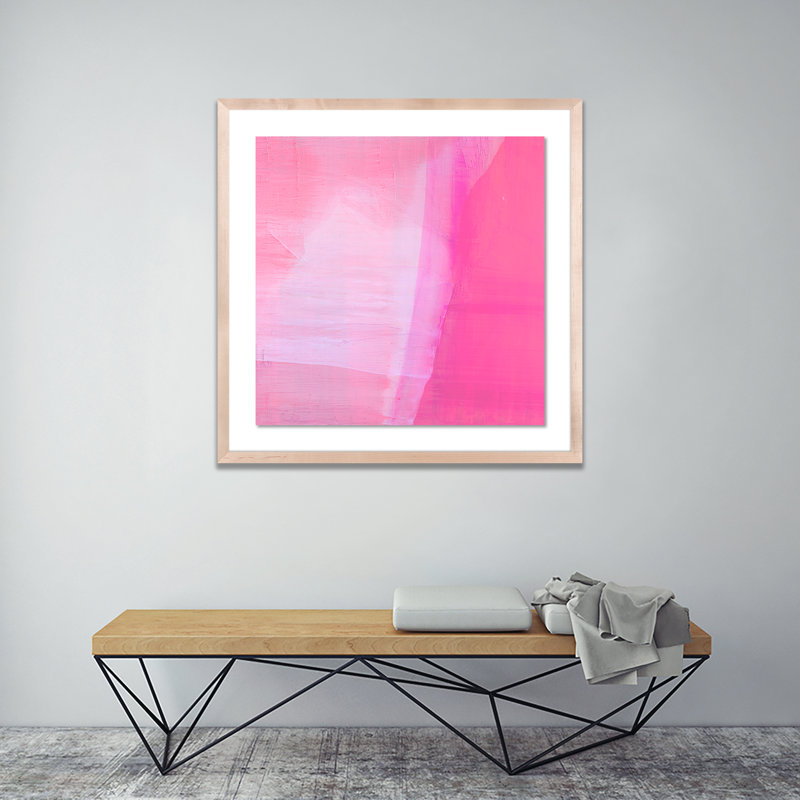 Rose Garden Print by Kim Whiteside, 24" H x 24" W x 1.5" D, Natural