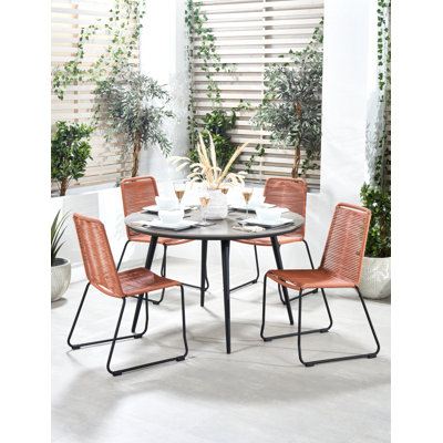 Wernersville 4 - Person Patio Dining Set with Round Table