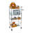 47.24'' H x 17.78'' W Utility Cart with Wheels
