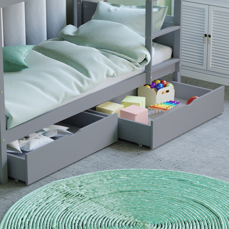 Kaif Underbed Storage Drawers, Grey