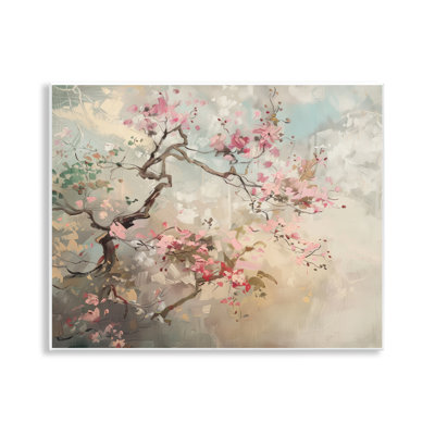 Plaque murale arbre de fleurs de cerisier sauvage, design par Arlington Prints