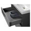 Ensemble de meuble-lavabo mural simple 31,5 po avec plateau en céramique avec miroir Jakayle