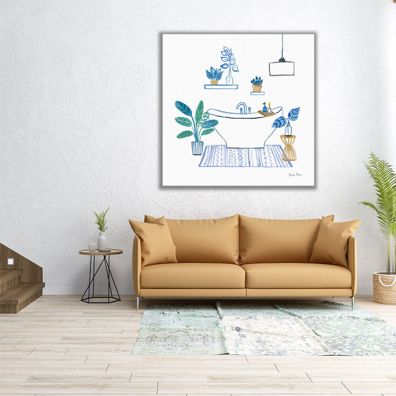 Relax II - reproduction d'art sur toile, H 12 po x l 12 po