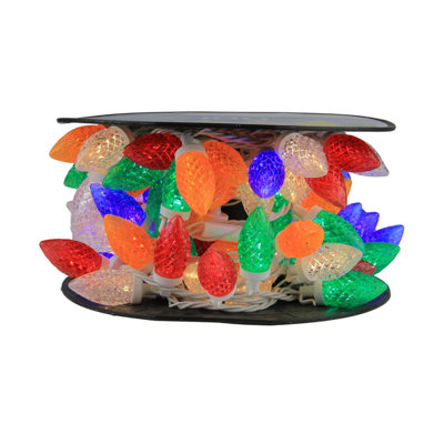 100 Commercial Length LED C9 Christmas Lights on Spool - 41 ft White Wire