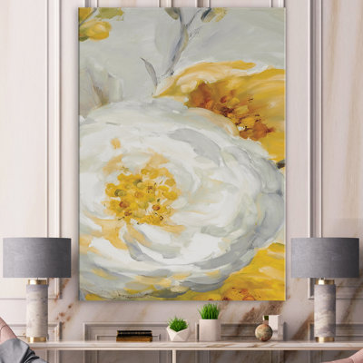«Sunshine Yellow Flower I», reproduction d'art sur toile tendue