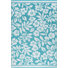 Reversible Plastic Straw Aqua/White