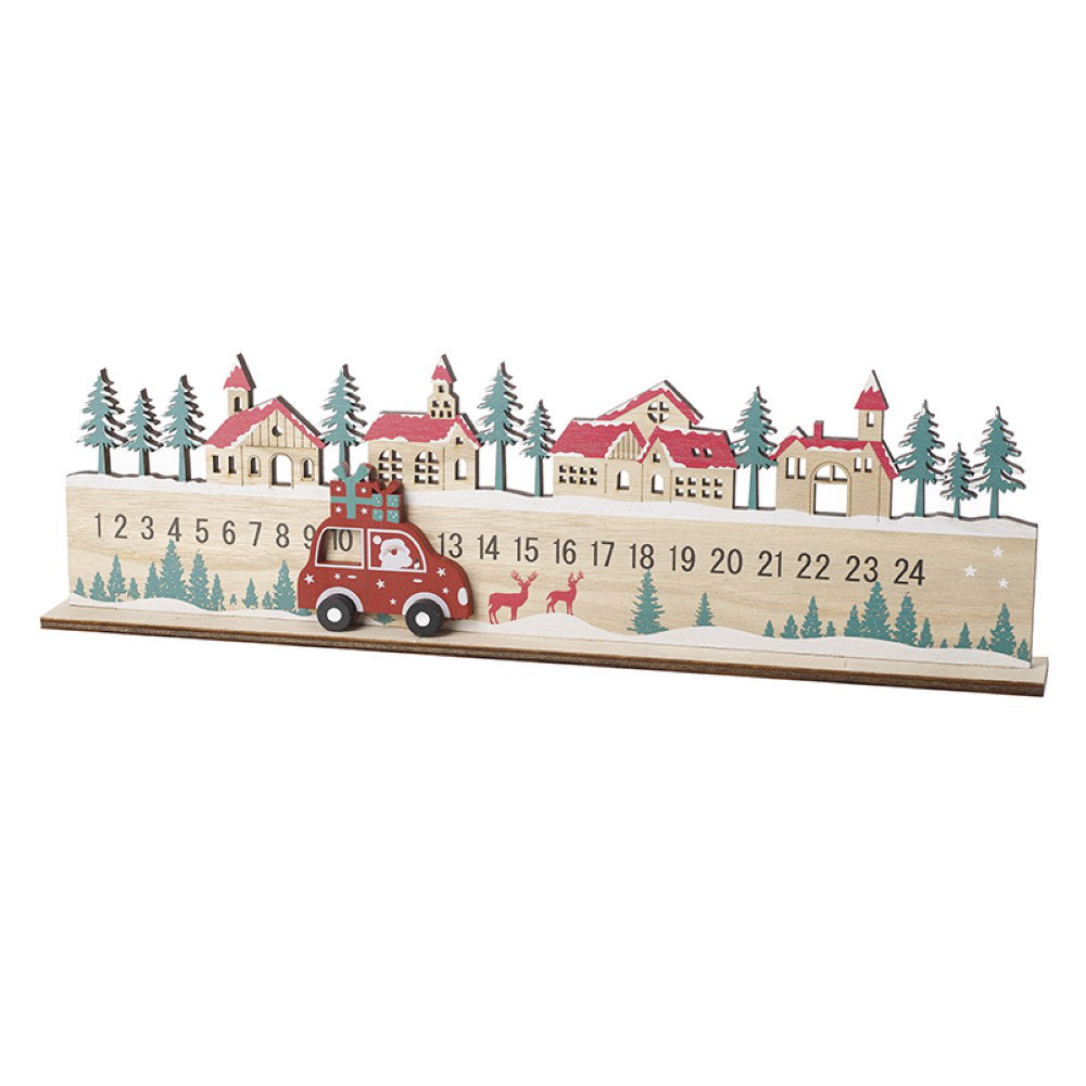 The Seasonal Aisle Advent Countdown with Car | Wayfair.co.uk