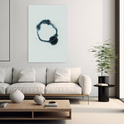 Contemporary Art Abstract Geometric Peaceful Wall Art 1 Piece Wrapped Canvas Wall Art