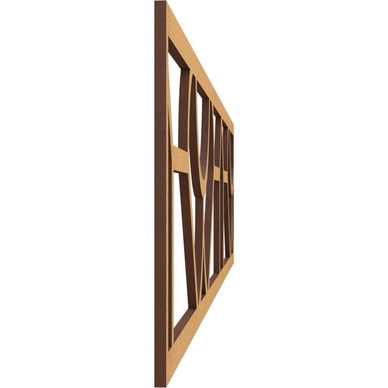 Moulure de panneau de bouleau Whitechapel, H 12 po x l 47 po x P 0,375 po, Bois aggloméré brut