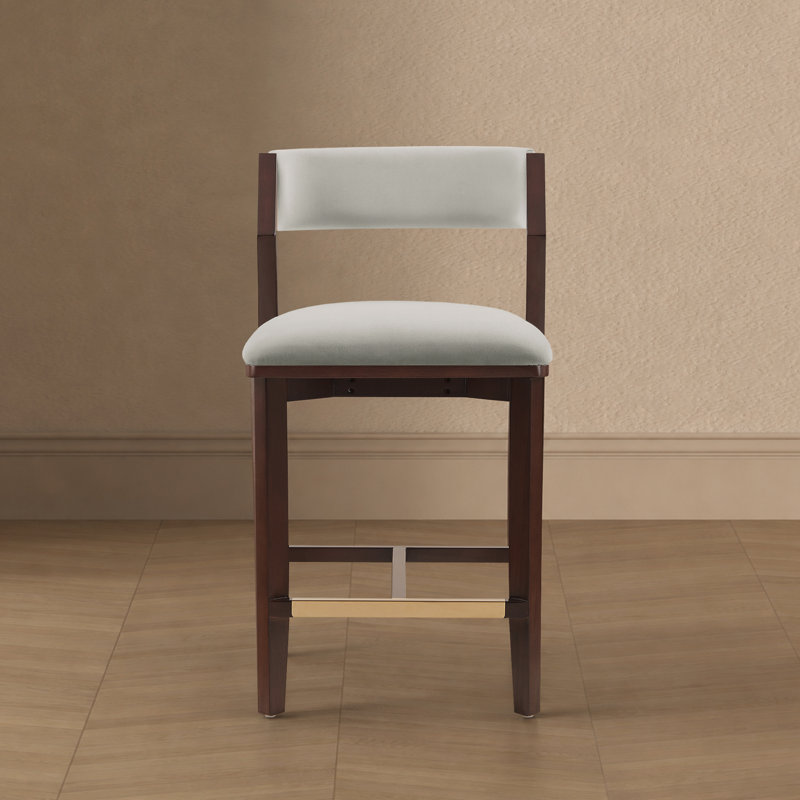 Tabouret de bar Patricia, Glacier blanc, Tabouret de comptoir (siège d'une hauteur de 25,9