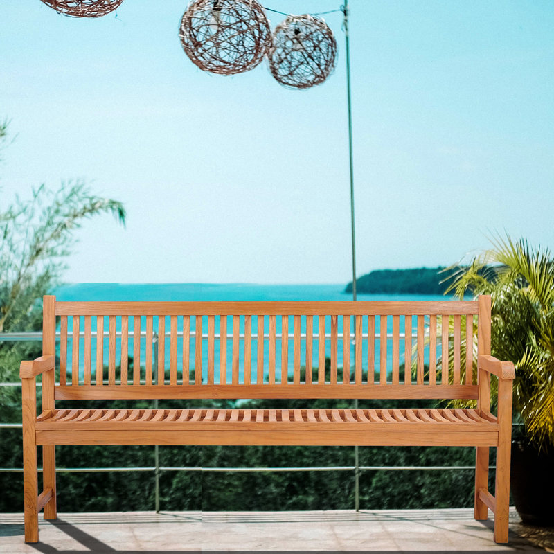 Banc de jardin en bois de teck Quinlan