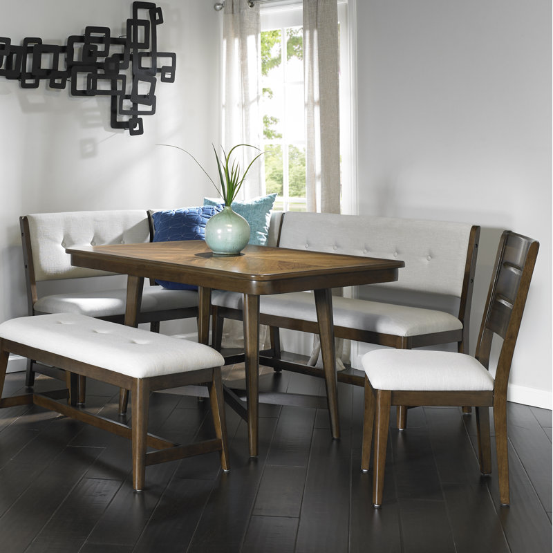 Banc de salle à manger incurvé 120,5 po x 22,5 po x 34,5 po