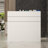 Modern Dual-Color Reception Desk With Storage And Sleek Design