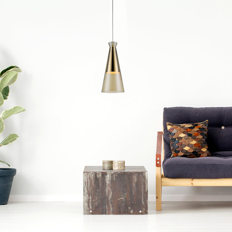 Marine 1 - Light Cone Pendant, Champagne Gold