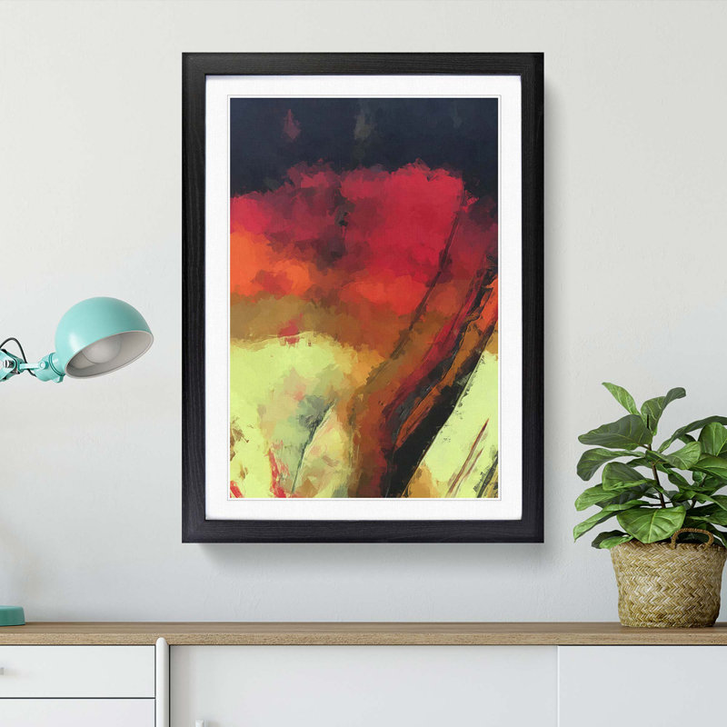 Abstract Vol.4 - Framed Print, 36cm H x 27cm W x 2cm D, Black Framed
